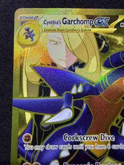Pokemon TCG Destined Rivals Cynthia's Garchomp EX 241/182 Secret Rare - Image 3
