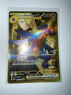 Pokemon TCG Destined Rivals Cynthia's Garchomp EX 241/182 Secret Rare Card - Image 3