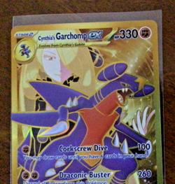 Pokemon TCG Destined Rivals Cynthia's Garchomp EX 241/182 Secret Rare - Image 5
