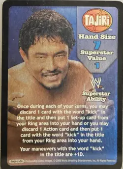 WWE RAW DEAL CCG TAJIRI 14 Card Lot - Image 1