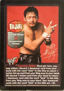 WWE RAW DEAL CCG TAJIRI 14 Card Lot - Image 2