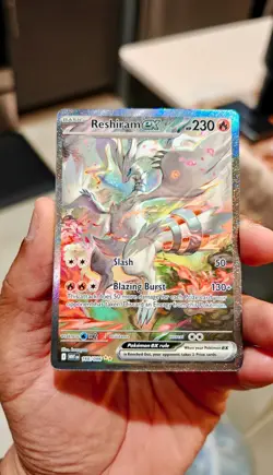 Pokemon TCG Reshiram EX SV White Flare Card 166/086 NM Condition - Image 2