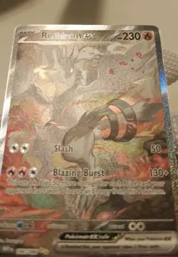 Pokemon TCG Reshiram EX SV White Flare Card 166/086 NM Condition - Image 5