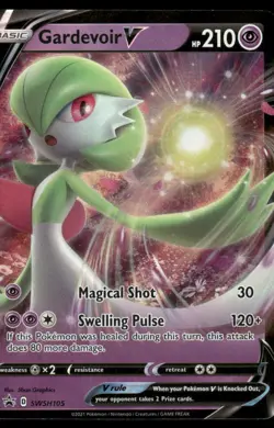 Pokemon Cards Gardevoir V SWSH105 SWSH Black Star Promo NM - Image 1