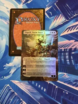 DIY Elspeth, Storm Slayer (Borderless) Foil Mtg Playtest Card - Image 1