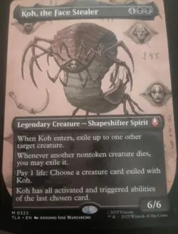 Borderless KOH, THE FACE STEALER x1 mtg NM-M The Last Airbender 1 Mythic - Image 1