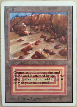 Unlimited Plateau X1 Mtg Magic the Gathering Reserved List Dual Land - Image 1