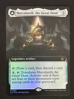 1x MTG Matzalantli, the Great Door (Extended Art, Foil) - (LCI) #387 - Magic - Image 1