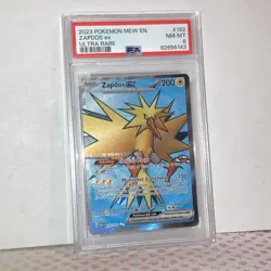 PSA 8 Zapdos Ex #192 2023 Pokemon Mew En-151 - Image 1
