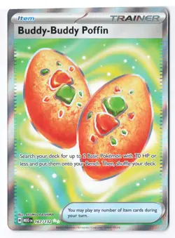 Buddy-Buddy Poffin 167/132 - Pokemon Mega Evolution Full Art Ultra Rare Holo NM - Image 1