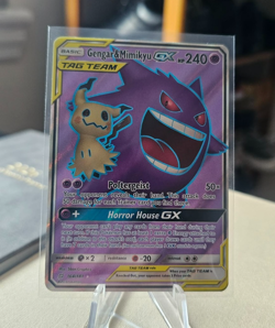 GENGAR & MIMIKYU GX 164 TAG TEAM POKEMON FULL ART TEAM UP 164/181 Ultra Rare - Image 1