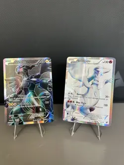 Pokemon TCG Reshiram 113/114 Zekrom 114/114 Black And White Holo Rare NM - Image 1