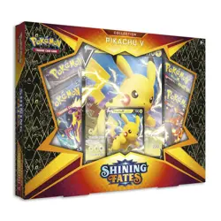 Pokemon TCG: SHINING FATES PIKACHU V BOX | FACTORY SEALED 4 Packs 820650828690 - Image 2