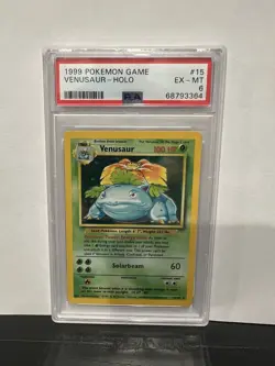 1999 Pokemon Game Base Set 15/102 Venusaur Holo EX-MT PSA 6 - Image 1