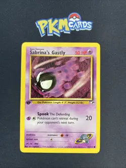 Pokemon TCG Sabrina’s Gastly Gym Heroes 93/132 1st Edition Regular LP. - Image 1