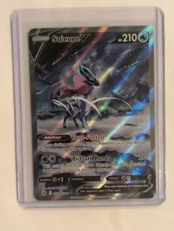 Pokemon TCG - Suicune V GG38/GG70 Crown Zenith Galarian Gallery Holo | NM - Image 1