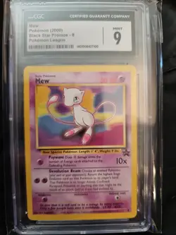 Pokemon TCG Black Star Promo Edition Mew #8 WOTC 2000 CGC 9 - Image 1