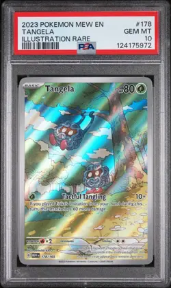 2023 POKEMON SV 151 - ENG #178/165 TANGELA ILLUSTRATION RARE PSA 10 - Image 1