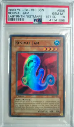 Revival Jam - LON-006 - Super Rare 1st Edition - YuGiOh *GEM MINT PSA 10* - Image 1