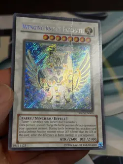 Avenging Knight Parshath TDGS-EN000 The Duelist Genesis Unlimited DAMAGED - Image 2