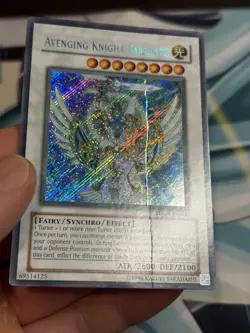Avenging Knight Parshath TDGS-EN000 The Duelist Genesis Unlimited DAMAGED - Image 3