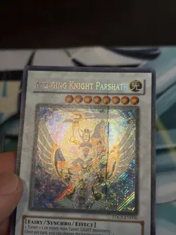 Avenging Knight Parshath TDGS-EN000 The Duelist Genesis Unlimited DAMAGED - Image 5