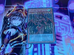 Slifer The Sky Dragon Girl Egyptian God Cards ACG Waifu Card Holo Anime Yugioh - Image 1