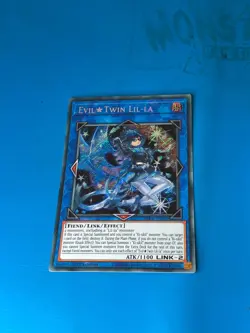 YUGIOH Secret Rare Evil Twin Lil-La BLCR-EN097 1st Edition - Image 1