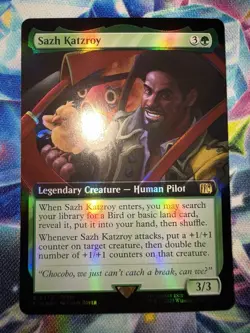 Magic: The Gathering - Final Fantasy - Sazh Katzroy 0472 Foil Extended Art- NM - Image 1