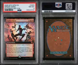 2025 MTG SPIDER-VERSE EXTENDED ART FOIL MYTHIC #0263 MARVEL'S SPIDER-MAN PSA 8 - Image 3