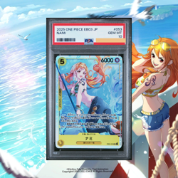 *POP 4* 2025 ONE PIECE JPN EB03 ONE PIECE HEROINES EDITION #053 NAMI PSA 10 - Image 1