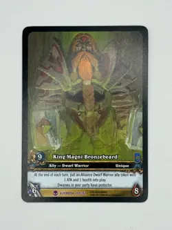 World of Warcraft TCG Azeroth 191/361 Extended Art King Magni Bronzebeard - Image 1