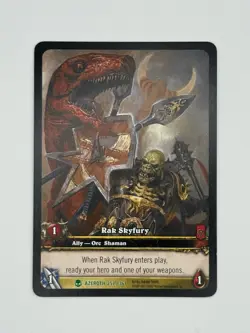 World of Warcraft TCG Azeroth 257/361 Extended Art Rak Skyfury - Image 1
