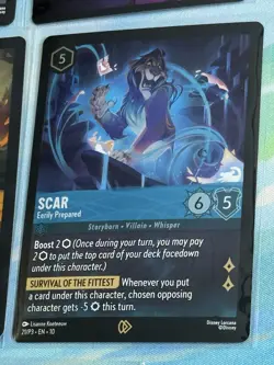 Disney Lorcana Whispers In The Well League Play OP FOIL PROMO Cards Set of 5 - Image 5