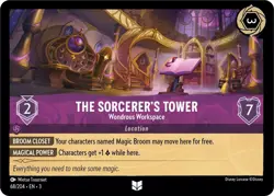 Disney Lorcana Into the Inklands Uncommon Non Foil - 68 The Sorcerer's Tower - Image 1