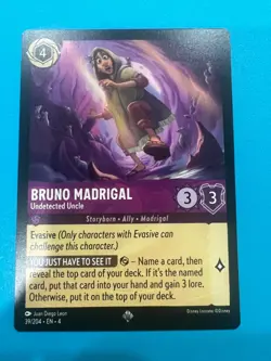 Disney Lorcana Ursula's Return - 39/204 - Bruno Madrigal - Super Rare Non Foil - Image 1