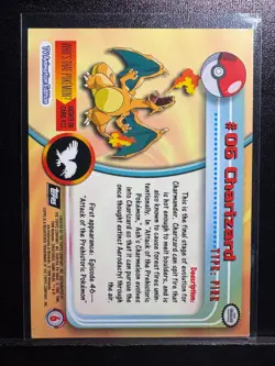 Pokemon - [A-] Charizard #06 [1999] Topps - TV Series 1 Non Holo - Image 2