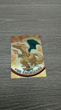 1999 Topps #06 Charizard Holo Foil TV Animation Series 1 Pokemon Blue Logo NM - Image 5