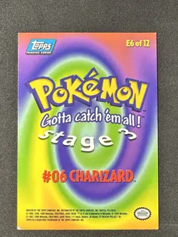 #06 CHARIZARD 1999 TOPPS POKEMON MOVIE GOTTA CATCH 'EM ALL Q3545 - Image 2