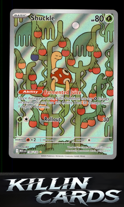 Shuckle - 136/132 136/132 Pokemon Illustration Rare ME01: Mega Evolution Card NM - Image 1