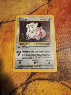 Clefairy Holo Shadowless | Base Set WOTC | Vintage Pokemon Card - Image 2
