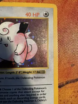Clefairy Holo Shadowless | Base Set WOTC | Vintage Pokemon Card - Image 5