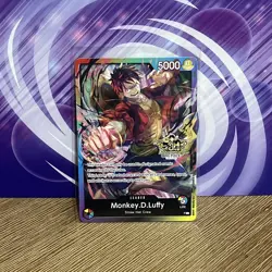 One Piece TCG - Monkey D. Luffy Leader - P - 3rd Anniversary Stamped Promo - Image 1