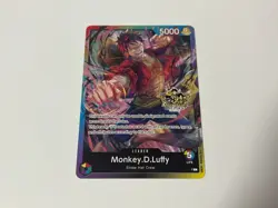 One Piece TCG - Monkey D. Luffy Leader - P - 3rd Anniversary Stamped Promo - Image 1