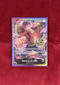 One Piece TCG - Monkey D. Luffy Leader - P - 3rd Anniversary Stamped Promo - Image 1