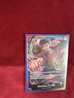 One Piece TCG - Monkey D. Luffy Leader - P - 3rd Anniversary Stamped Promo - Image 3