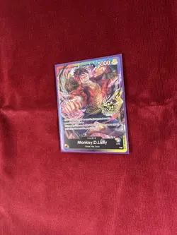 One Piece TCG - Monkey D. Luffy Leader - P - 3rd Anniversary Stamped Promo - Image 4