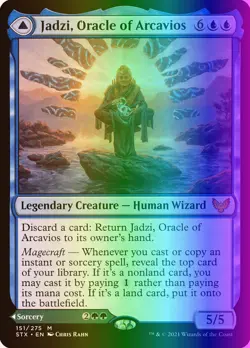 MTG Jadzi, Oracle of Arcavios (151/447) Strixhaven School of Mages LP FOIL - Image 1