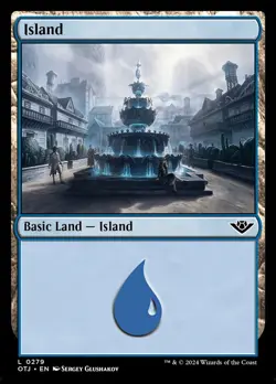 MTG Magic the Gathering Island (279/441) Outlaws of Thunder Junction LP - Image 1