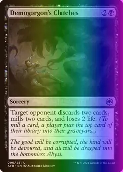 MTG Demogorgon's Clutches (96/518) Adventures in the Forgotten Realms NM FOIL - Image 1